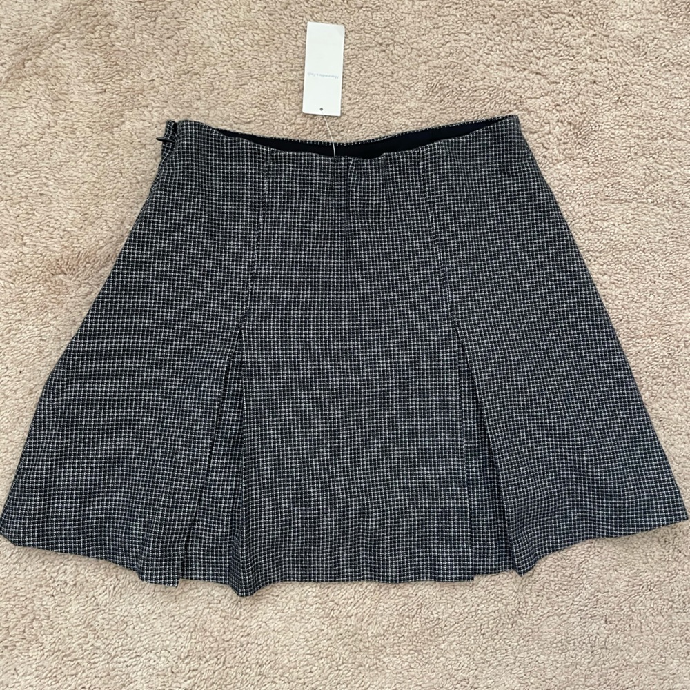 A&F checkered skort size S NWT